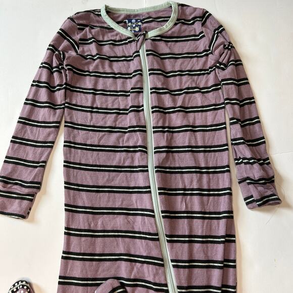 KicKee Pants Striped Kids Footie Pajamas - Picture 2 of 5
